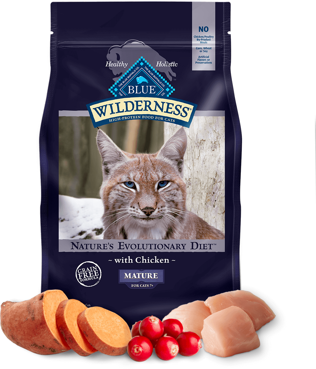 BLUE Buffalo Wilderness Chicken Recipe - Mature Cat (Dry)